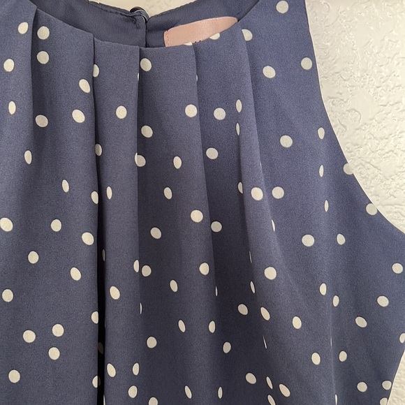 Women’s purple polka dot blouse - Picture 2 of 3